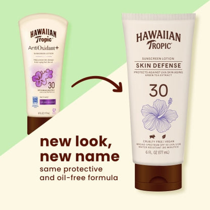 Hawaiian Tropic Mist Spf#30 Skin Defense Sunscreen 3.4oz