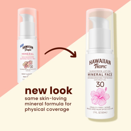 Hawaiian Tropic Spf#30 Mineral Milk Face 1.7oz