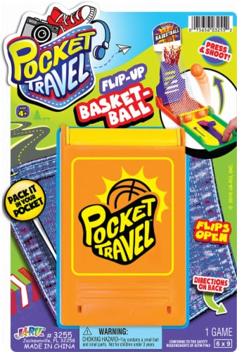 JA-RU Pocket Travel Flip-Up Basket-Ball
