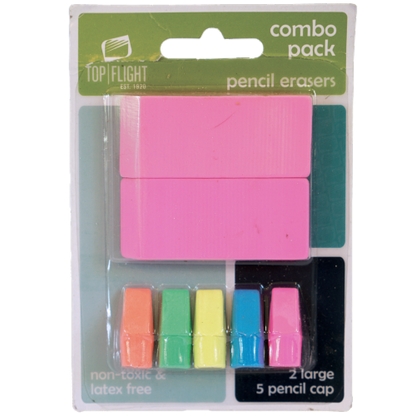 CLi Pencil Eraser Combo Pack, 7 count