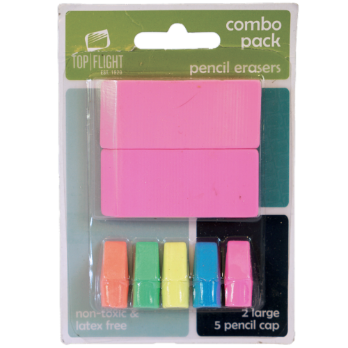CLi Pencil Eraser Combo Pack, 7 count