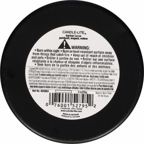 CANDLE-LITE Rugged and Refined Collection 3 Wick Jar Candle - Oud Noir
