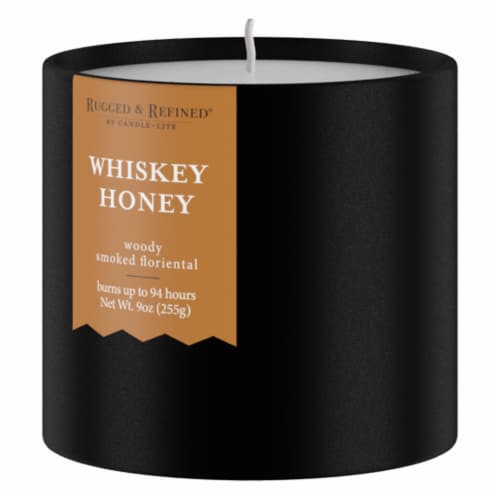 CANDLE-LITE Rugged and Refined Collection 3 Wick Jar Candle - Whiskey Honey