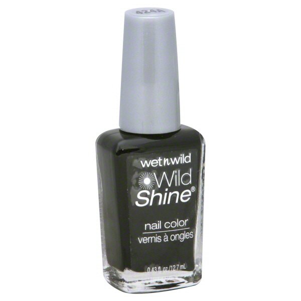 Wet n Wild Wild Shine Nail Color C485D Black Creme