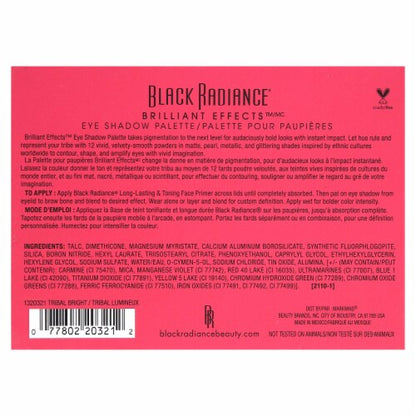 Black Radiance Brilliant Effects Eye Shadow Palette - Tribal Bright