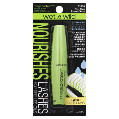 wet n wild MEGA PROTEIN MASCARA - Very Black
