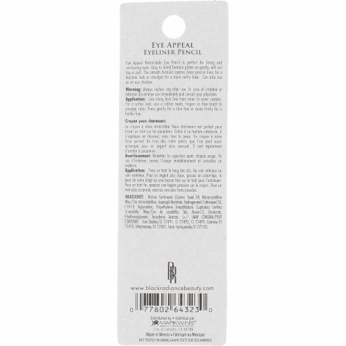 Black Radiance Eye Appeal Retractable Eyeliner Pencil - Sparkling Black