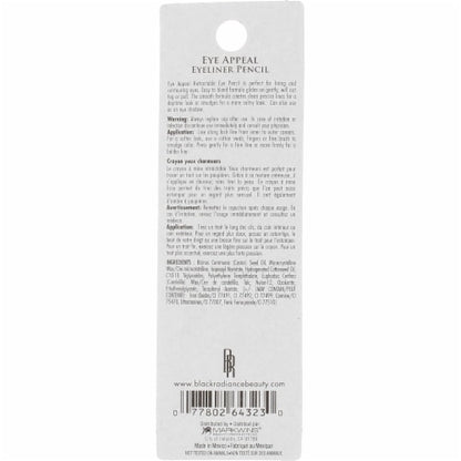 Black Radiance Eye Appeal Retractable Eyeliner Pencil - Sparkling Black