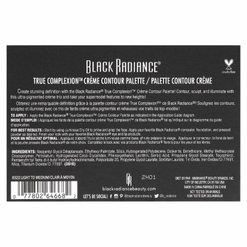 Black Radiance True Complexion Contour Palette - Light to Medium