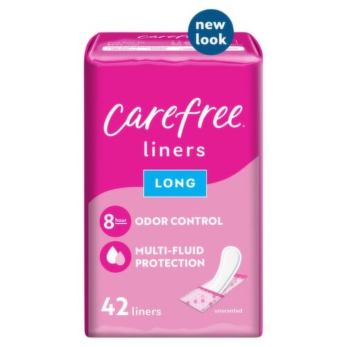Carefree Liners Long 42 Count Unscented