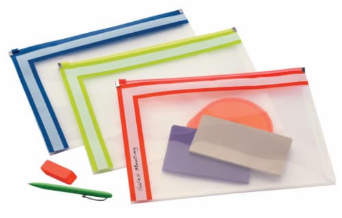 Pendaflex Poly Zip Envelope with Divider Letter Size Master