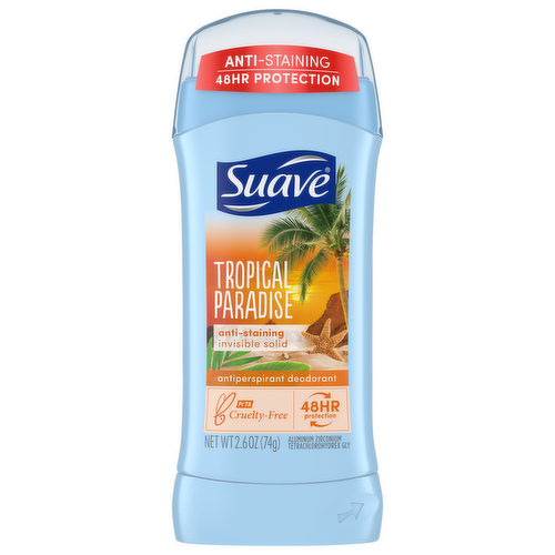 Suave Deodorant 2.6oz 48Hr Tropical Paradise Invisible