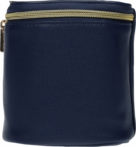 CONAIR Textured Train Case Cosmetic Bag - Navy