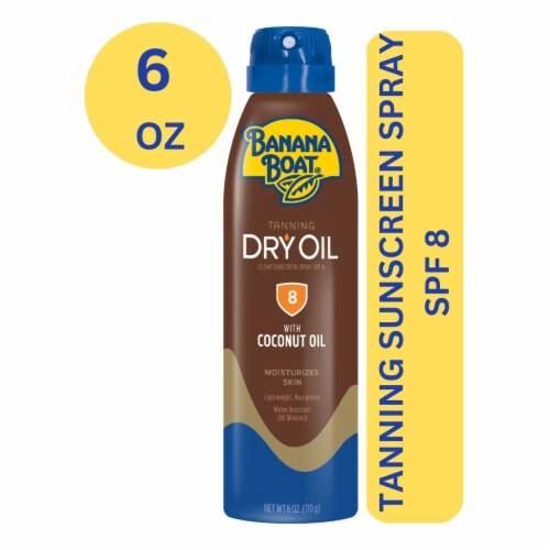 Banana Boat Spf#8 Dry Oil Spray With Coconut Oil 6oz