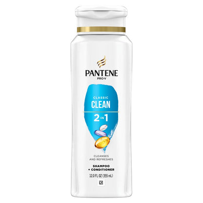 Pantene Shampoo 2-In-1 Classic Clean 12oz