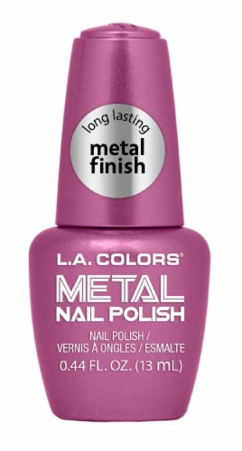 L.A. Colors Dark Metal Nail Polish, Rose Mimosa 0.44 fl oz