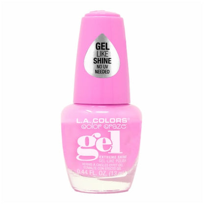 L.A. Colors Color Craze Gel Nail Polish - Girl Talk, 0.44 Fl Oz