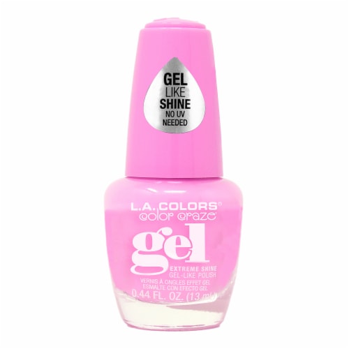 L.A. Colors Color Craze Gel Nail Polish - Girl Talk, 0.44 Fl Oz