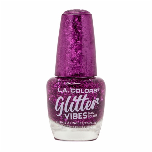 L.A. Colors Glitter Vibes Nail Polish - City Girl, 0.44 fl oz