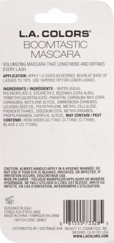 L.A. Colors Boomtastic Volumizing Mascara - Jet Black, 0.33 0z