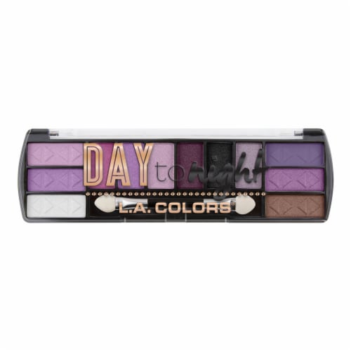 L.A. Colors Day to Night 12-Color Eyeshadow Palette - Twilight