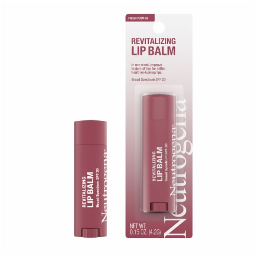 Neutrogena Revitalizing Tinted Lip Balm, SPF 20, Fresh Plum 60, .15 oz