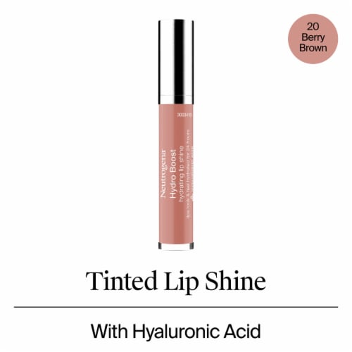 Neutrogena Hydro Boost Moisturizing Lip Gloss, 20 Berry Brown, 0.1 oz