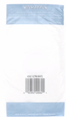 SENSATIONS Ultra Dinner Napkins - White, 20 count