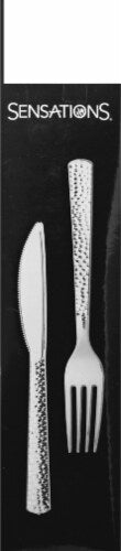 SENSATIONS Assorted Plastic Cutlery - White, 24 count