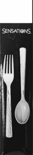 SENSATIONS Assorted Plastic Cutlery - Silver, 24 count
