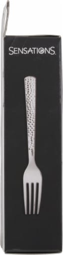 SENSATIONS Plastic Forks - Silver, 24 count