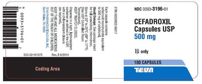 CEFADROXIL PT 500MG/5ML 100ML