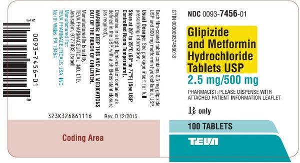 GLIPIZIDE/MET TB 5-500MG 100 CPLT