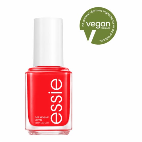 essie Salon-Quality Vegan Nail Polish, 043 Geranium, 0.46 fl oz