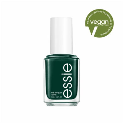 essie salon-quality nail polish, vegan, forest green, Off Tropic, 0.46 fl oz