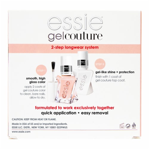 essie Gel Couture Vegan Nail Polish, Liquid Diamond Collection, Ice Ice Navy, 0.46 fl oz