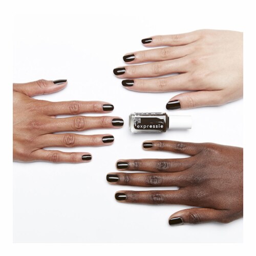 essie expressie quick dry nail polish, vegan formula, slate blue, Air Dry, 0.33 fl oz