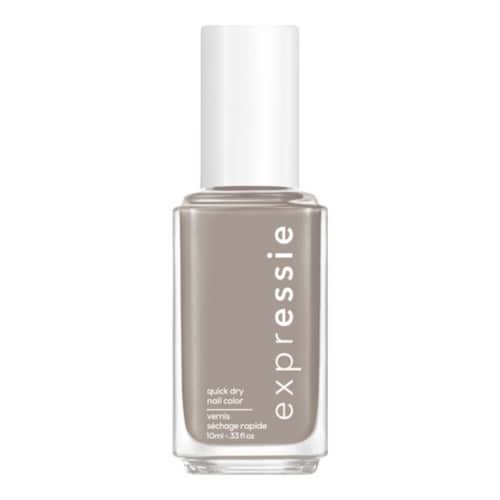 essie expressie quick dry nail polish, vegan formula, soft gray, Binge-Worthy, 0.33 fl oz