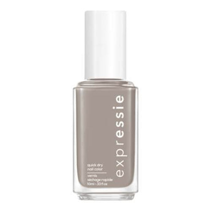 essie expressie quick dry nail polish, vegan formula, soft gray, Binge-Worthy, 0.33 fl oz