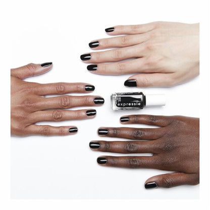 essie expressie quick dry nail polish, vegan formula, true black, Now Or Never, 0.33 fl oz