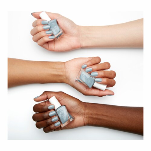 essie gel couture gel-like nail polish, vegan, blue, behind the glass, 0.46 fl oz
