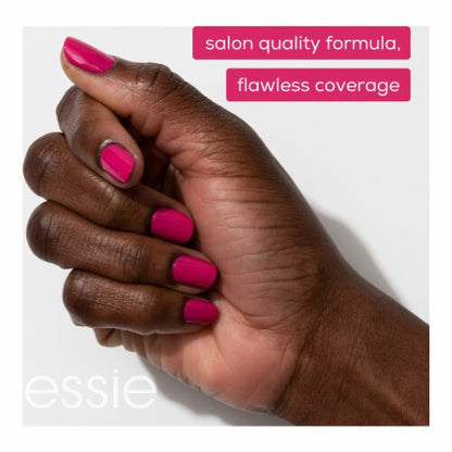 essie salon-quality nail polish, vegan, midtone magenta, Swoon In The Lagoon, 0.46 fl oz