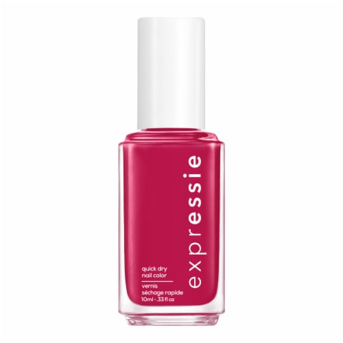 essie expressie quickdry nail polish, vegan formula, berry red, Spray It To Say It, 0.33 fl oz