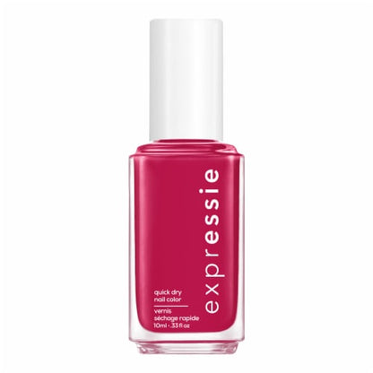 essie expressie quickdry nail polish, vegan formula, berry red, Spray It To Say It, 0.33 fl oz