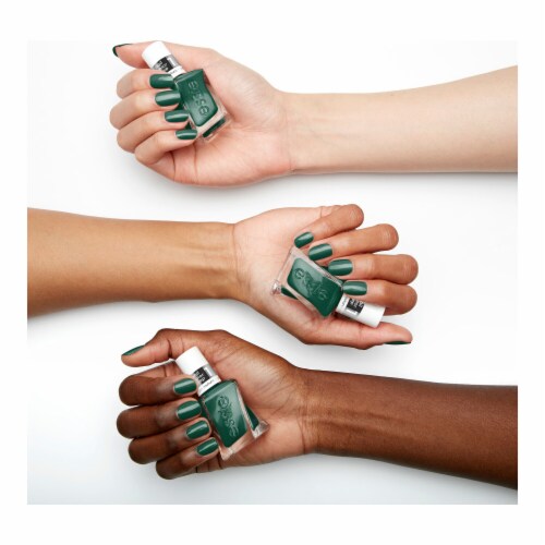 essie gel couture gel-like nail polish, vegan, green, In-Vest In Style, 0.46 fl oz