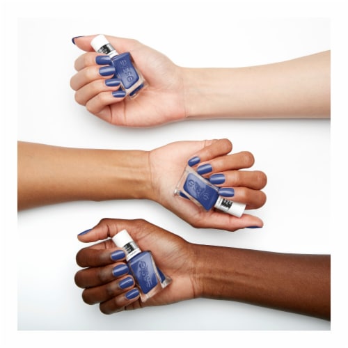 essie gel couture gel-like nail polish, vegan, blue, statement peace, 0.46 fl oz