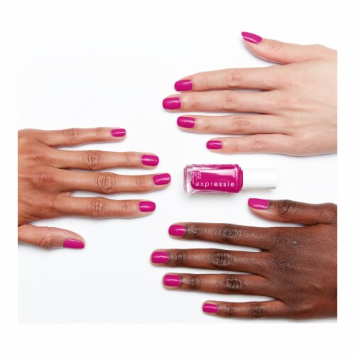 essie expressie quick dry nail polish, vegan, power moves, pink, power moves, 0.33 fl oz