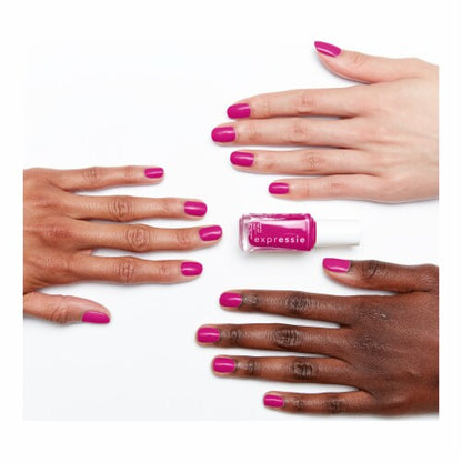 essie expressie quick dry nail polish, vegan, power moves, pink, power moves, 0.33 fl oz