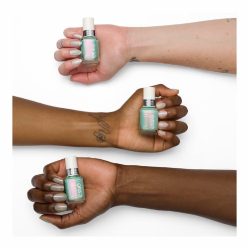 essie Nail Art Studio special effects nail polish, chrome, vegan, aqua, mystic marine, 0.46 fl oz
