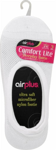 airplus Comfort Lite Woman's Footie Sock - Brights, 3 pairs